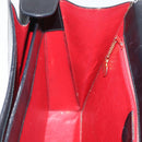 CELINE Hand Bag Leather Black Gold Auth BAZ496-22