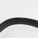 CELINE Hand Bag Leather Black Gold Auth BAZ496-8