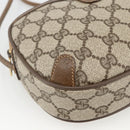 GUCCI GG Supreme Web Sherry Line Bag PVC Beige Gold 89 02 066 Auth BAZ503-11