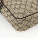 GUCCI GG Supreme Shoulder Bag PVC Beige Gold 233268 Auth BAZ504-15