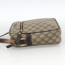 GUCCI GG Supreme Shoulder Bag PVC Beige Gold 233268 Auth BAZ504-3