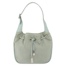 GUCCI Shoulder Bag Canvas Green Silver 001 4034 2123 Auth BAZ505-13