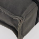 HERMES Fourre Tout PM Hand Bag Canvas Gray Silver Auth BAZ508-9