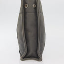 HERMES Fourre Tout PM Hand Bag Canvas Gray Silver Auth BAZ508-3