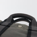 HERMES Fourre Tout PM Hand Bag Canvas Gray Silver Auth BAZ508-8