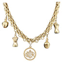 Christian Dior Necklace metal Gold Tone Auth BAZ515V-1