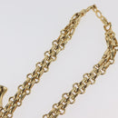 Christian Dior Necklace metal Gold Tone Auth BAZ515V-11