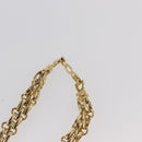 Christian Dior Necklace metal Gold Tone Auth BAZ515V-12