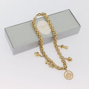 Christian Dior Necklace metal Gold Tone Auth BAZ515V-15