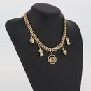 Christian Dior Necklace metal Gold Tone Auth BAZ515V-16