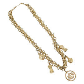 Christian Dior Necklace metal Gold Tone Auth BAZ515V - 0