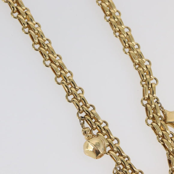 Christian Dior Necklace metal Gold Tone Auth BAZ515V