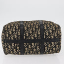 Christian Dior Trotter Canvas Boston Bag Black Silver Auth BAZ516-10