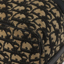 Christian Dior Trotter Canvas Boston Bag Black Silver Auth BAZ516-11