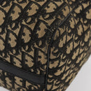 Christian Dior Trotter Canvas Boston Bag Black Silver Auth BAZ516-12