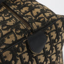 Christian Dior Trotter Canvas Boston Bag Black Silver Auth BAZ516-16