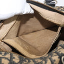Christian Dior Trotter Canvas Boston Bag Black Silver Auth BAZ516-22