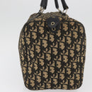 Christian Dior Trotter Canvas Boston Bag Black Silver Auth BAZ516-5