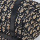 Christian Dior Trotter Canvas Boston Bag Navy Silver Auth BAZ517-9