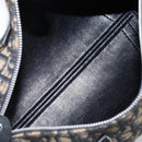 Christian Dior Trotter Canvas Boston Bag Navy Silver Auth BAZ517-11