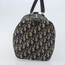 Christian Dior Trotter Canvas Boston Bag Navy Silver Auth BAZ517-4