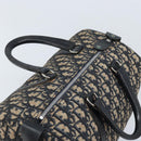 Christian Dior Trotter Canvas Boston Bag Navy Silver Auth BAZ517-6