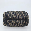 Christian Dior Trotter Canvas Boston Bag Navy Silver Auth BAZ517-5