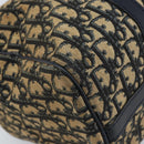 Christian Dior Trotter Canvas Boston Bag Navy Silver Auth BAZ518-13