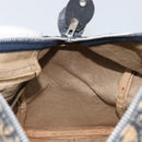 Christian Dior Trotter Canvas Boston Bag Navy Silver Auth BAZ518-16