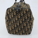 Christian Dior Trotter Canvas Boston Bag Navy Silver Auth BAZ518-4