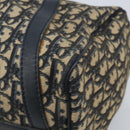 Christian Dior Trotter Canvas Boston Bag Navy Silver Auth BAZ519-10