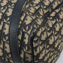 Christian Dior Trotter Canvas Boston Bag Navy Silver Auth BAZ519-12