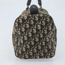 Christian Dior Trotter Canvas Boston Bag Navy Silver Auth BAZ519-4