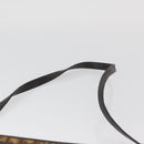 Christian Dior Trotter Canvas Shoulder Bag Brown Gold Auth BAZ520-8