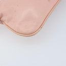 FENDI Mamma Bucket Shoulder Bag Leather Pink Silver Auth BAZ529-16