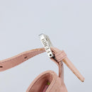 FENDI Mamma Bucket Shoulder Bag Leather Pink Silver Auth BAZ529-20