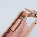 FENDI Mamma Bucket Shoulder Bag Leather Pink Silver Auth BAZ529-23