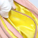 FENDI Mamma Bucket Shoulder Bag Leather Pink Silver Auth BAZ529-12