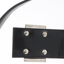 FENDI Mamma Baguette Shoulder Bag Nylon Black Silver Auth BAZ531-10