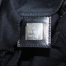FENDI Mamma Baguette Shoulder Bag Nylon Black Silver Auth BAZ531-20