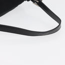FENDI Mamma Baguette Shoulder Bag Nylon Black Silver Auth BAZ531-7