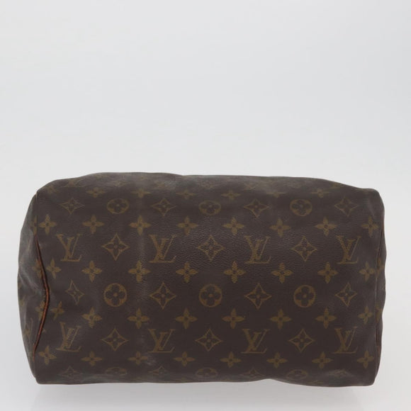 LOUIS VUITTON Monogram Speedy 30 Hand Bag M41526 LV Auth BAZ542