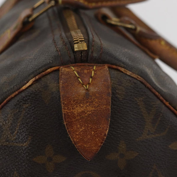 LOUIS VUITTON Monogram Speedy 30 Hand Bag M41526 LV Auth BAZ542