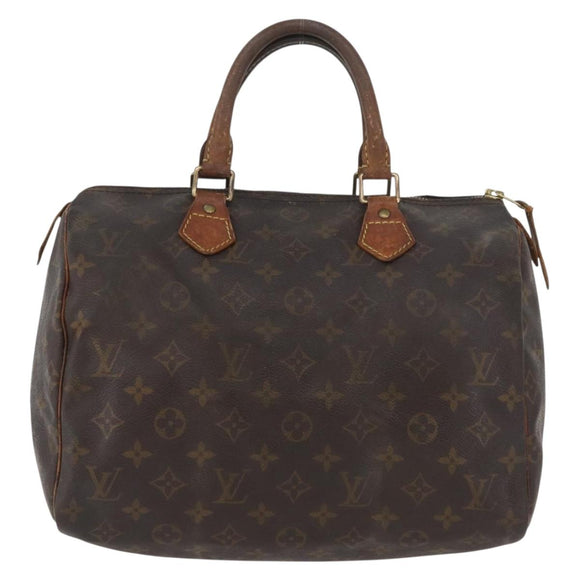 LOUIS VUITTON Monogram Speedy 30 Hand Bag M41526 LV Auth BAZ542