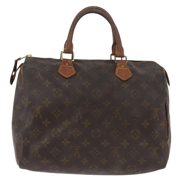 LOUIS VUITTON Monogram Speedy 30 Hand Bag M41526 LV Auth BAZ542