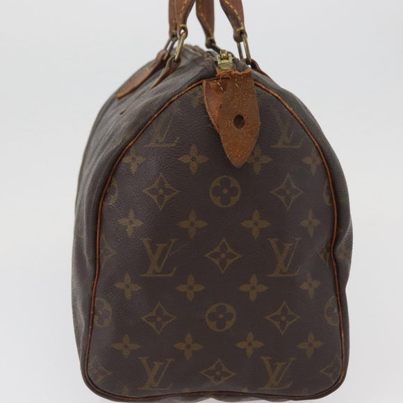 LOUIS VUITTON Monogram Speedy 30 Hand Bag M41526 LV Auth BAZ542