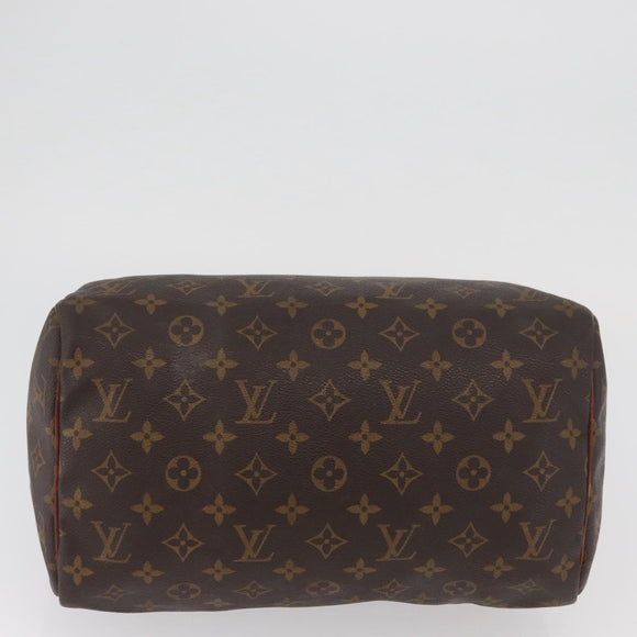 LOUIS VUITTON Monogram Speedy 30 Hand Bag M41526 LV Auth BAZ543