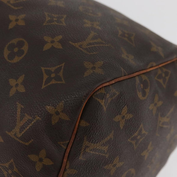 LOUIS VUITTON Monogram Speedy 30 Hand Bag M41526 LV Auth BAZ543