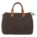 LOUIS VUITTON Monogram Speedy 30 Hand Bag M41526 LV Auth BAZ543-13