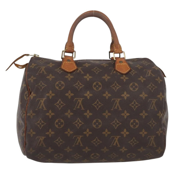 LOUIS VUITTON Monogram Speedy 30 Hand Bag M41526 LV Auth BAZ543